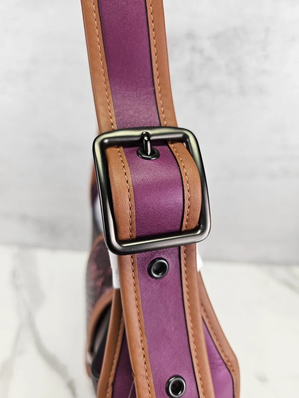 Coach Courier Hobo Bag With Snakeskin Trim - NWT
